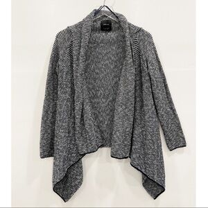 Zara Knit Waterfall Cardigan Sweater Open Front S